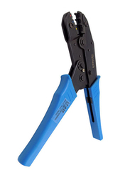 Ratchet Crimper Plier Insulated Terminals Crimping, Black/Blue