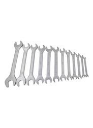 Hero 12-Piece Tools Double Open End Spanner, M6x32, Silver