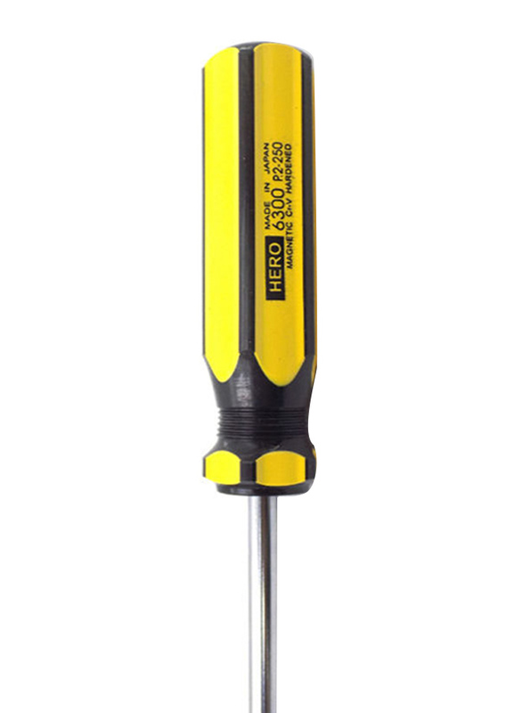 Hero 10-inch Line Colour Screwdriver, 6300, Yellow
