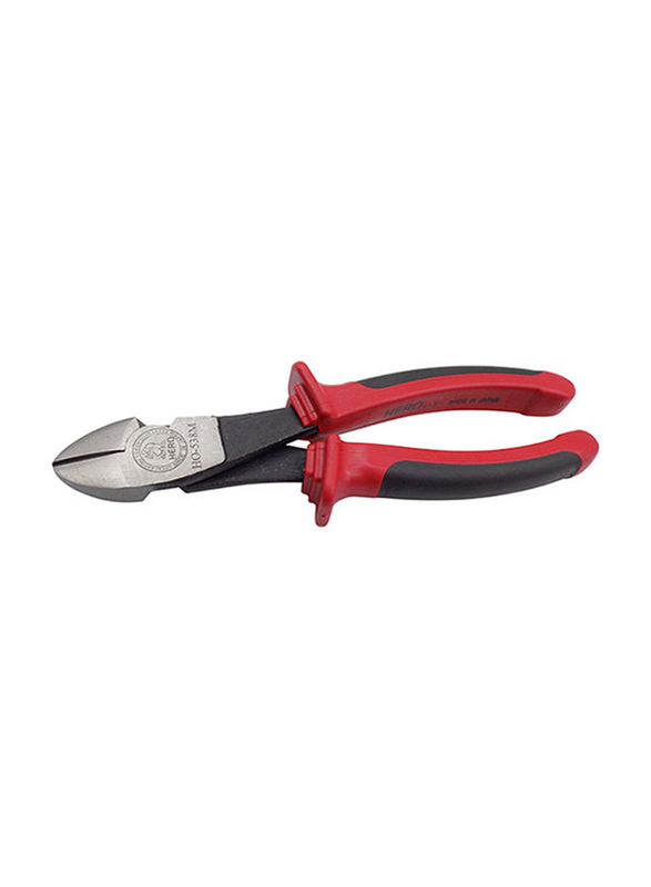 Hero 8-inch Diagonal Cutting Nipper, Black/Red