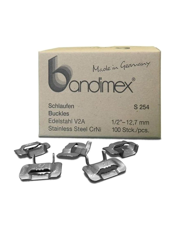 Bandimex 100-Piece Heavy Duty Buckles, Silver