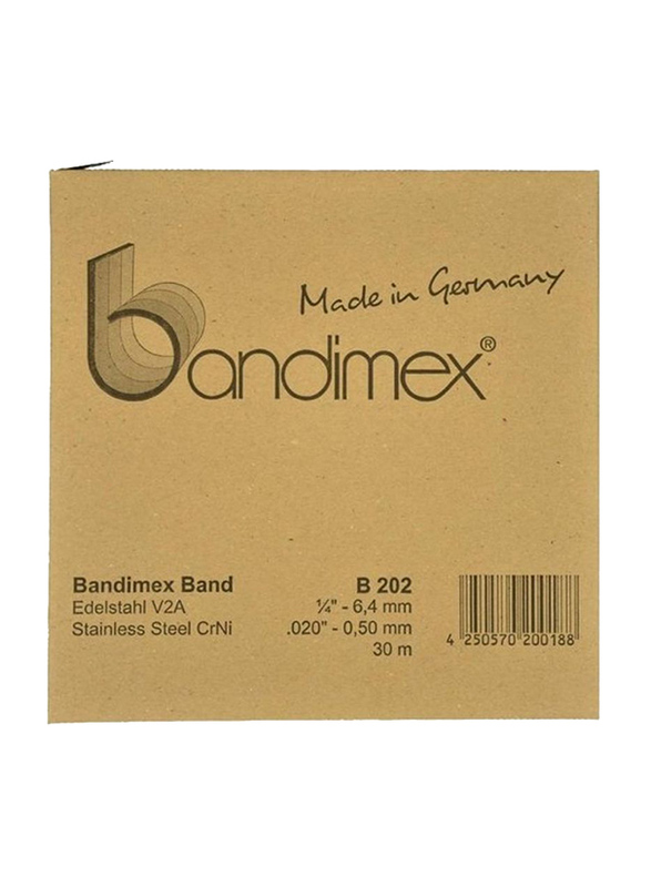 Bandimex 1/4-inch Stainless Steel Band Heavy Duty, Silver