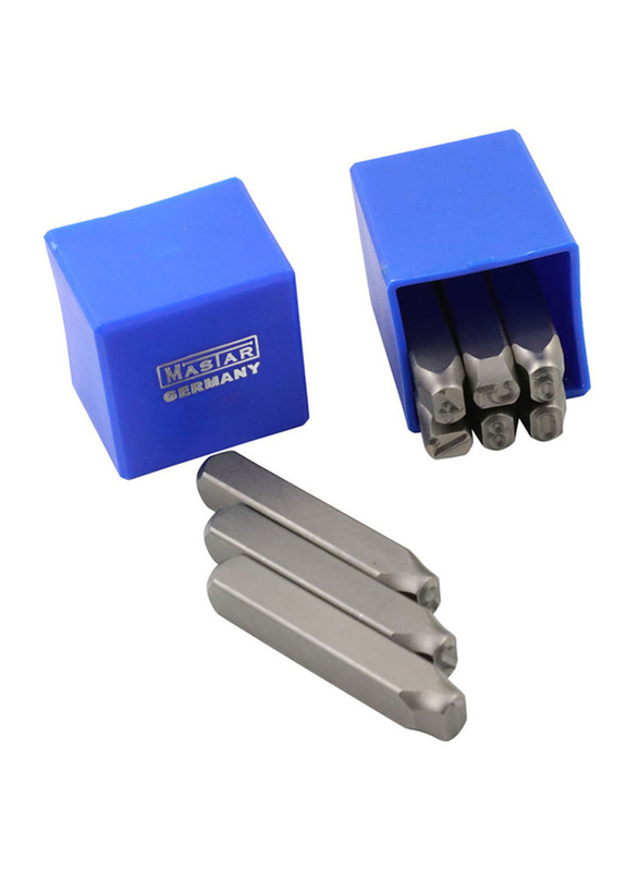 Master 2mm Number Punches, Silver