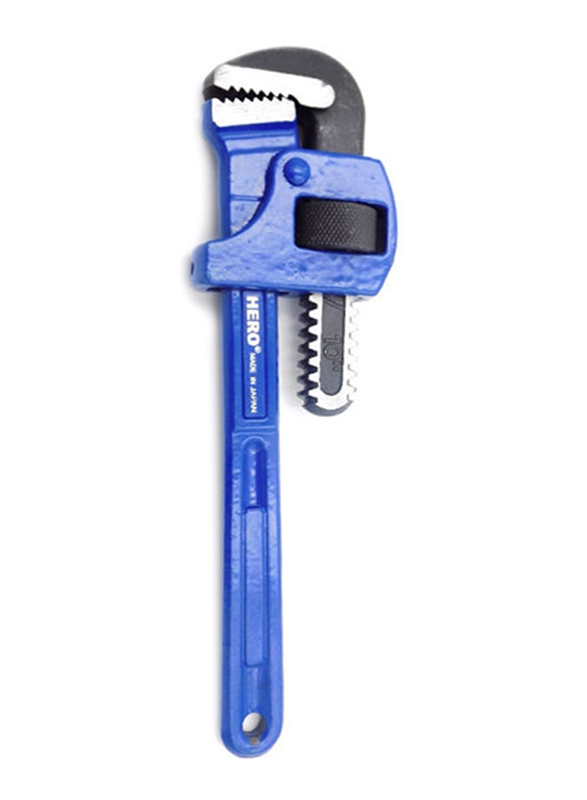 Hero 10-inch Stillson Pipe Wrench, Blue