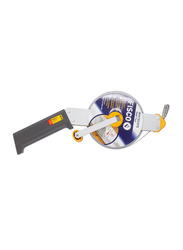 Fisco 50-Meter Tracker Measuring Tape, Black/Yellow/Silver