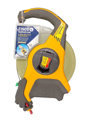 Fisco 50-Meter Surveyor Tufcote Measuring Tape, Multicolour