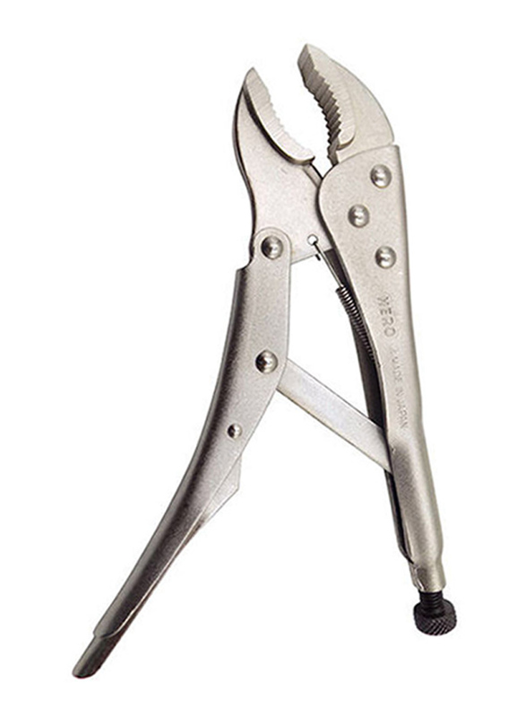 Hero 10-inch Locking Plier Curved, Silver