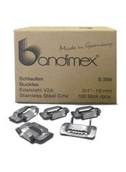 Bandimex 100-Piece Heavy Duty Buckles, Silver