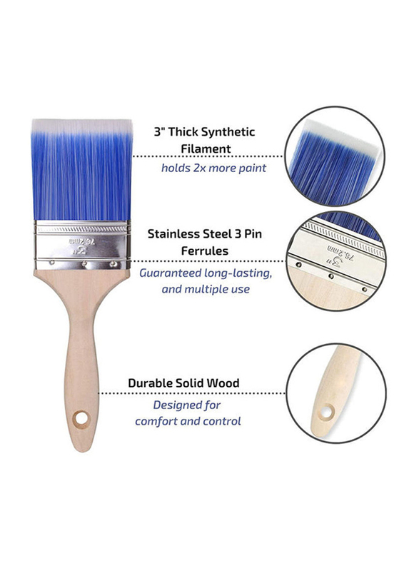 Woodstock Penne Paint Brush, 4 inch, Blue