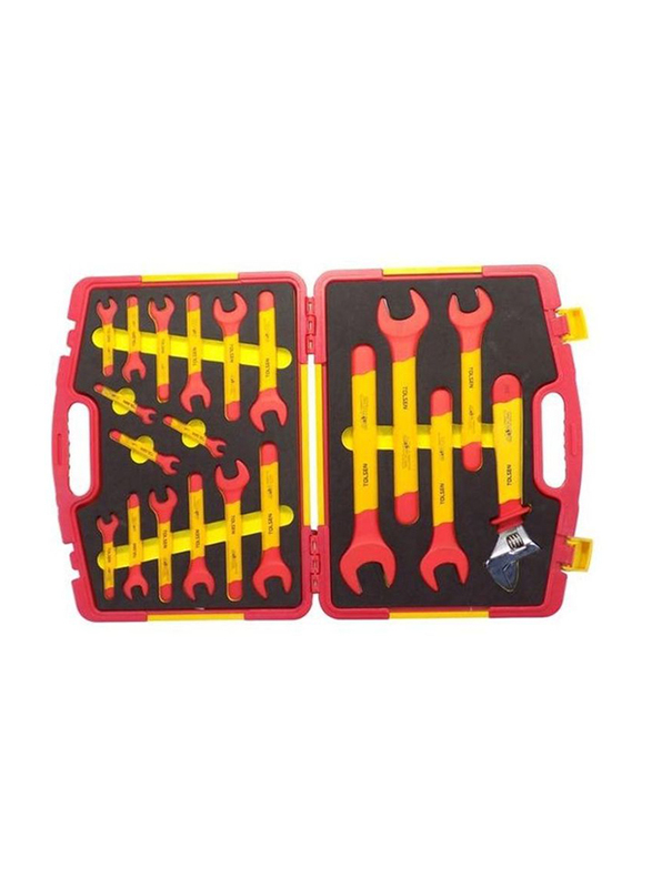 Tolsen 20-Piece Injection Insulated Set, Red/Yellow