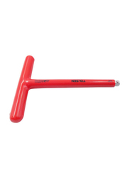 Tolsen 3/8inchx200mm Vde Dipped Insulated T-Socket Wrench, Red