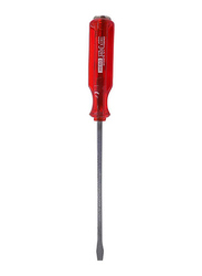 Hero 5-inch x 6mm Sqaure Shank Go-Thru Screwdriver Flat, Red