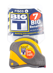 Fisco 5-Meter BIGT Measuring Tape, Grey/Yellow