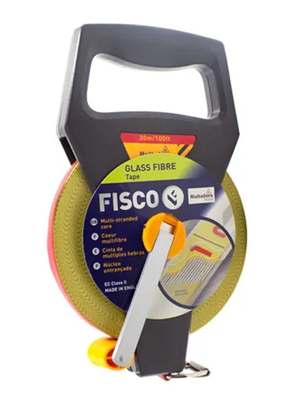 Fisco 30-Meter Ranger Measuring Tape, Black/Yellow