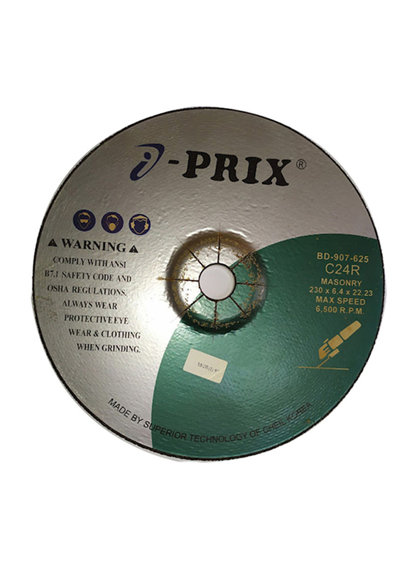 Prix 9-inch Masonary Grinding Wheel, Multicolour