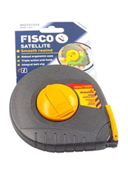 Fisco 30-Meter Satellite Measuring Tape, Grey/Yellow