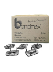 Bandimex 100-Piece Schlaufen Buckles, Silver