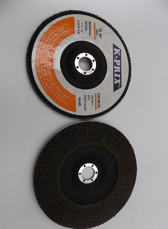 Prix 7-inch Metal Flap Disc, 40 Grade Multicolour