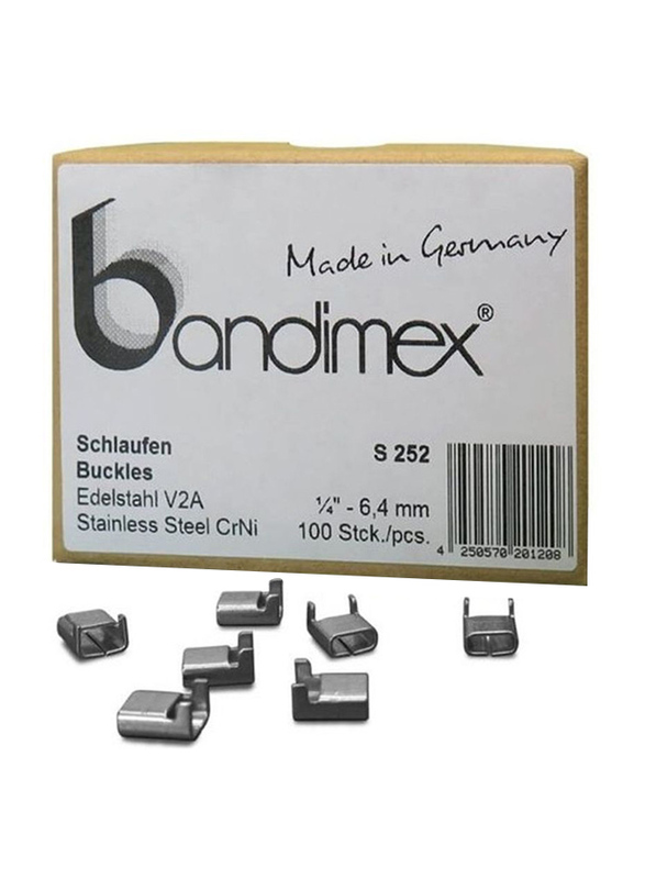 Bandimex 100-Piece Heavy Duty Buckles, Silver