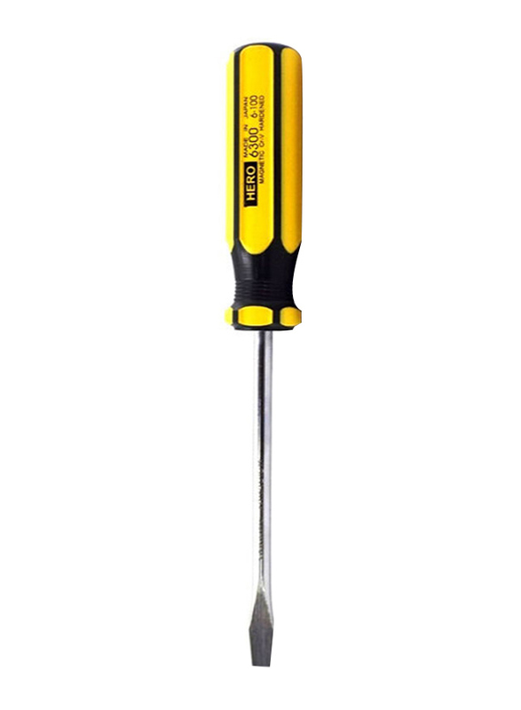 Hero 4-inch Line Colour Screwdriver 6300, Yellow