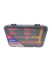 Tolsen 11-Piece Insulated Socket Set, Red/Yellow