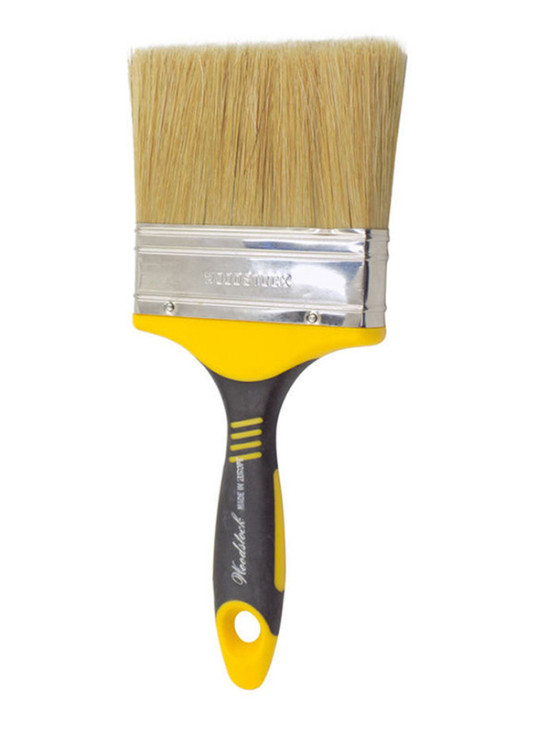 Woodstock Castor Paint Brush, 4 inch, Black/Yellow