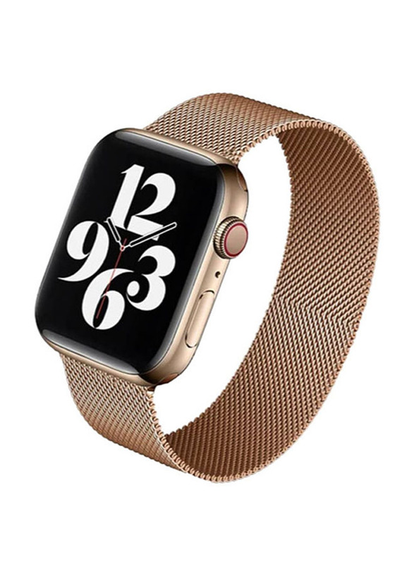 Protect Milanese Stainless Steel Watch Strap for Apple Watch 38mm/40mm/41mm, Rose Gold