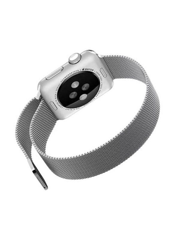 Protect Milanese Stainless Steel Watch Strap for Apple Watch 42mm/44mm/46mm, Silver