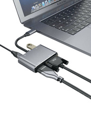 Protect 4-in-1 HDMI 4K to USB 3.0 USB Hub, USBH4-1, Grey