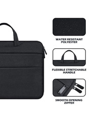 Protect 15-Inch Water Resistant Top Loader Laptop Bag, BLT15.5B, Black