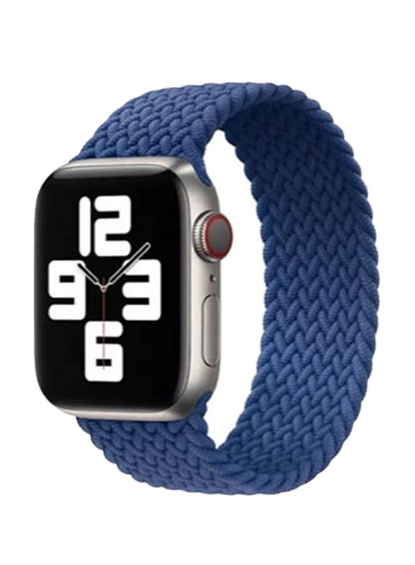 Protect Braided Solo Loop Watch Band for Apple Watch 38mm/40mm/41mm, Blue