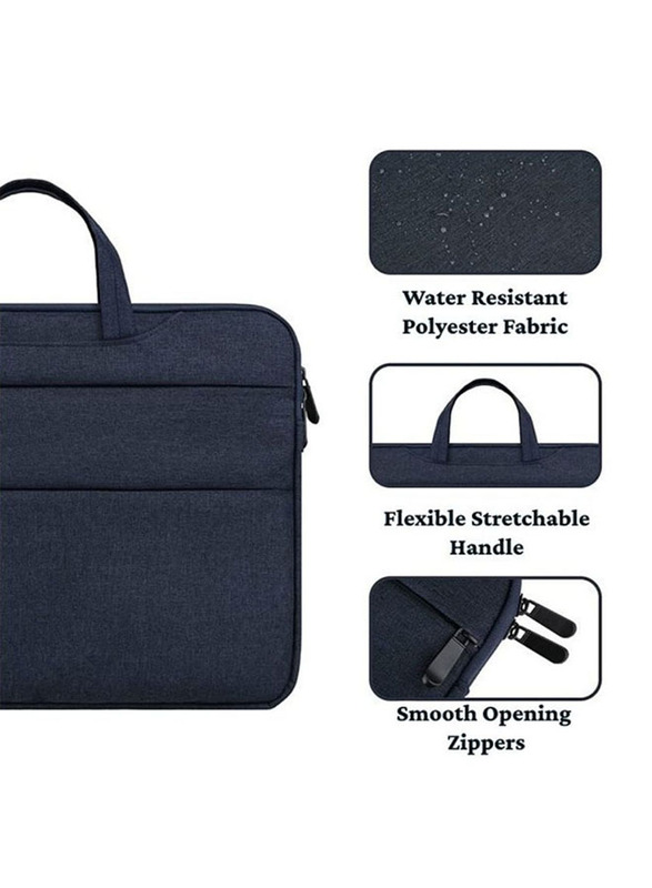 Protect 13-Inch Water Resistant Top Loader Laptop Bag, BLT133BLU, Blue