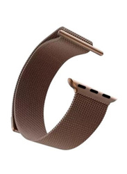 Protect Milanese Stainless Steel Watch Strap for Apple Watch 38mm/40mm/41mm, Brown