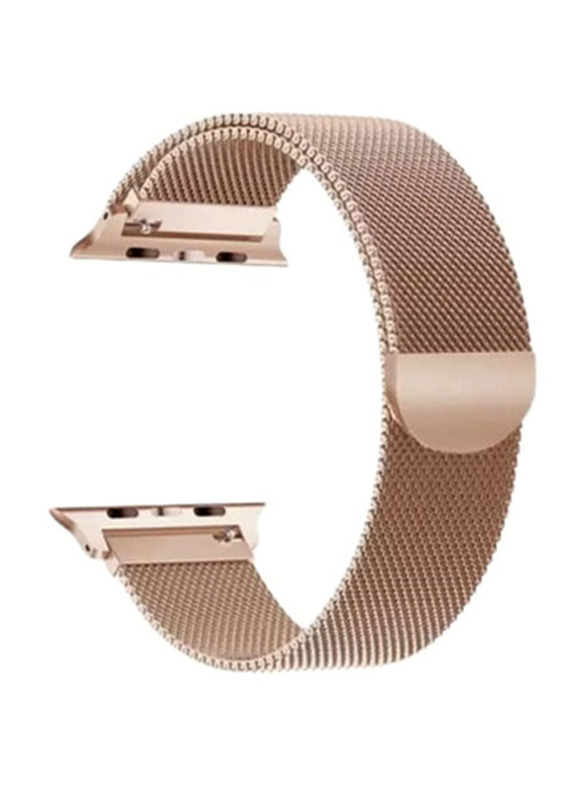 Protect Milanese Stainless Steel Watch Strap for Apple Watch 38mm/40mm/41mm, Rose Gold