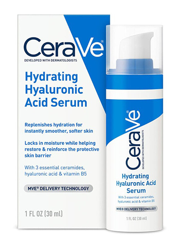 

Cerave Hyaluronic Acid Serum For Face With Vitamin B5 And Ceramides Fragrance Free Hydrating Face Serum for Dry Skin, 30ml