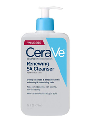 Cerave Salicylic Acid Cleanser Renewing Exfoliating Face Wash with Vitamin D, 16 Oz