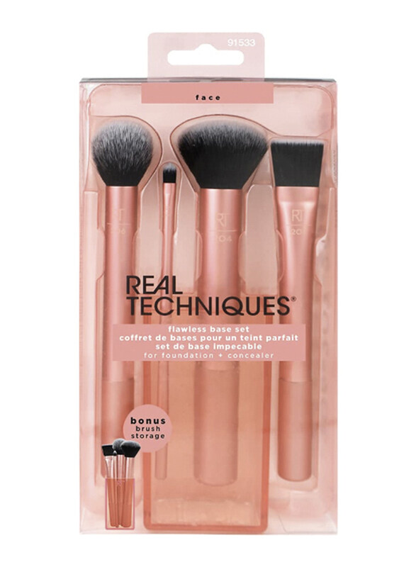 

Real Techniques Flawless Base Make-Up Brush Set, Rose Gold