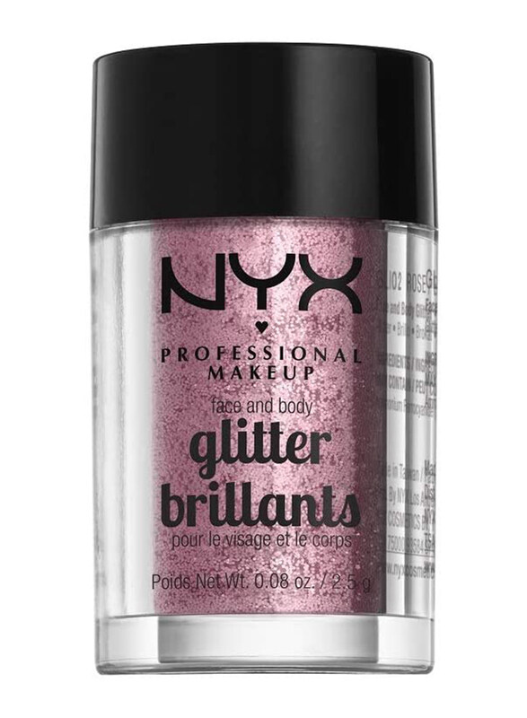 

Nyx Professional Makeup Face & Body Glitter, Rose