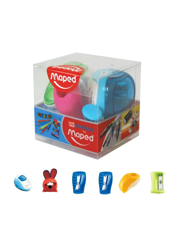 

Maped 6-Piece Sharpener Set, Blue/Red/Yellow