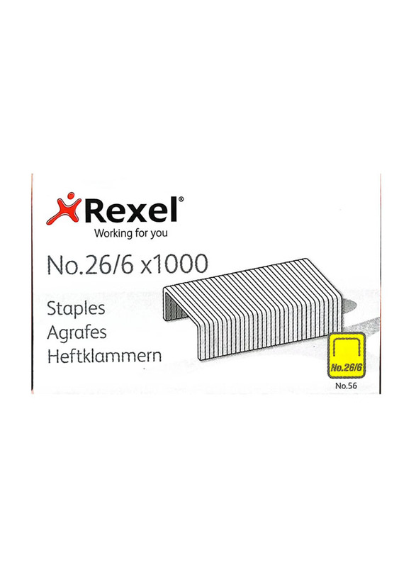 Rexel No.26/6 Desktop Staplers Staples, 20 Pieces, Silver