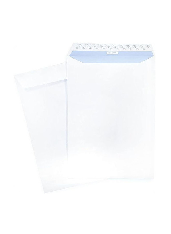 Maxi 50-Piece Peel & Seal Envelopes, 12 x 10 Inch, 100 GSM