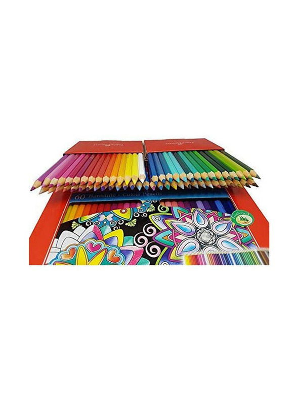 Faber-Castell Buntstifte Coloured Pencils Set, 60 Pieces, Multicolour