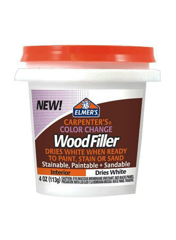 

Elmer's Carpenter's Colour Change Wood Filler, 113g, White