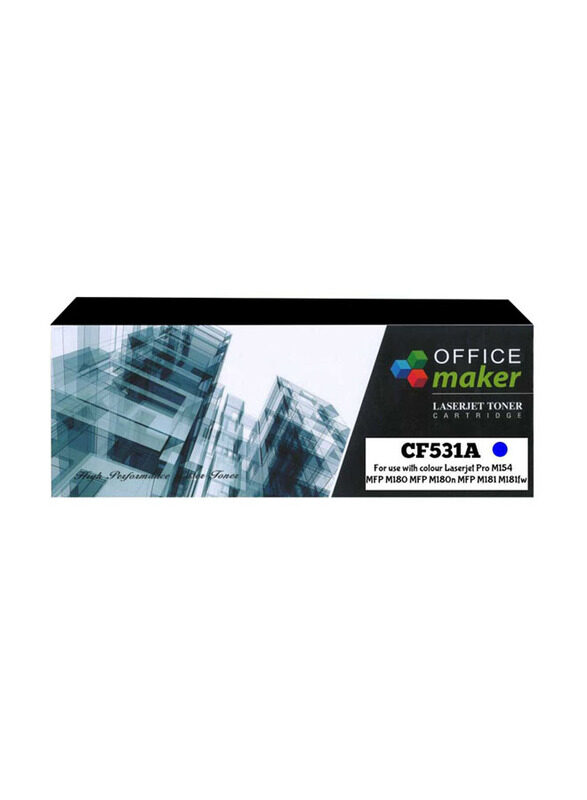 

HP Office Maker CF531A Cyan LaserJet Toner Cartridge