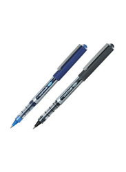 Uniball 12-Piece Eye Pen 6 Blue Pens + 6 Black Pens, UB150, Blue/Black