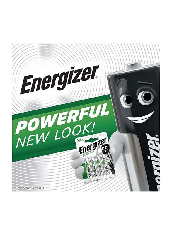 Energizer ACCU Rechargeable Mini Charger with Battery Set, Black