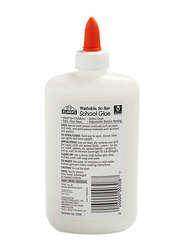 Elmer's Liquid School Glue Washable Great for Making Slime, E308NR, 6 x 225ml, Multicolour