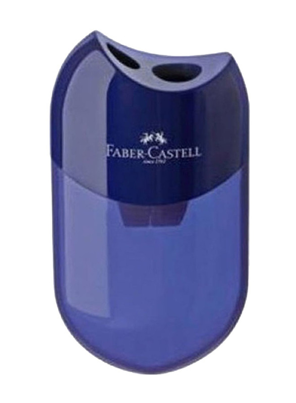 Faber-Castell Two Hole Apple Sharpener, Blue