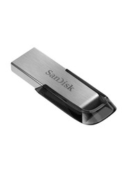 SanDisk 128GB Ultra Flair USB 3.0 Flash Drive, SDCZ73-128G-I35, Grey