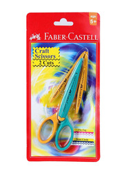 Faber-Castell 2 Cut Craft Scissor, Multicolour